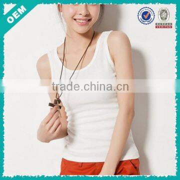 Cotton/Spandex tank top , best selling lady tank top , white bulk tank top in factory (lyt0300091)