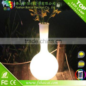 New model high quality led glowing flower pot/led flower vase/led garden pot