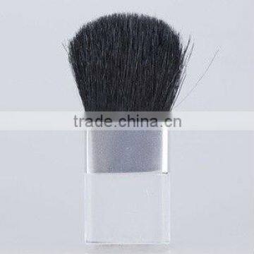 mini acrylic handle horse hair blush brush