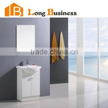 2015 China latest fashion hot sale bathroom plastic vanity cabinet