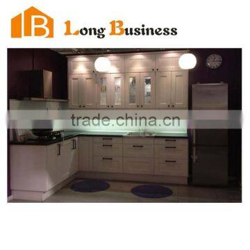 LB-JL1198 White Fiber Kitchen Cabinet for Project or Wholesale