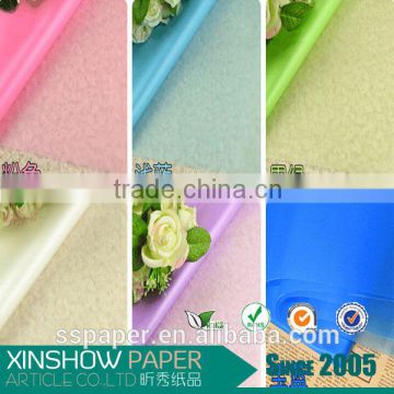 china factory plain color fog tissues paper for wrapping flower