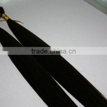 100% Remy ST human hair in bulk Nature Black in Shandong