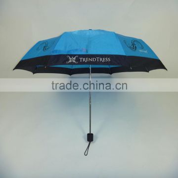 21'*8K,manual open 3 folded super mini umbrella