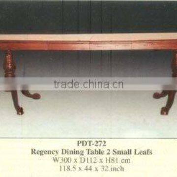 Regency Dining Table 2 Small Leafs Mahogany Indoor Furniture.