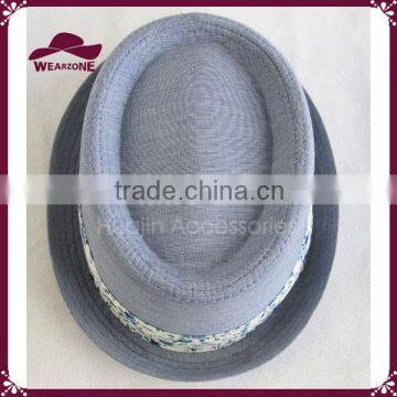Round Top Pork Pie Short Brim Upturn Fedora Hats photo-3
