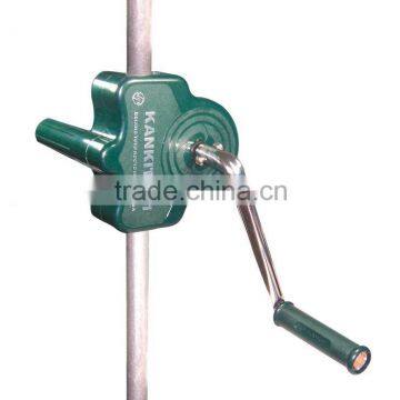 Manual winch for greenhouse side ventilation