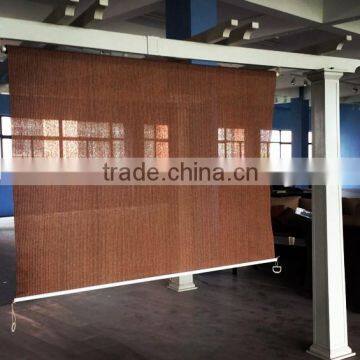 Vertical exterior cordless spring roller blinds