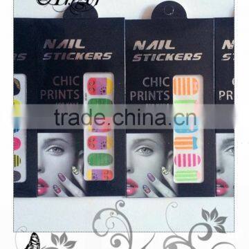 Customs plaid design water transfer printing art nails sticker