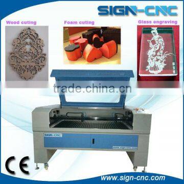 Hot hot hot !!! CNC laser cutter with double laser head for cutting and engraving wood / plastic / acrylic