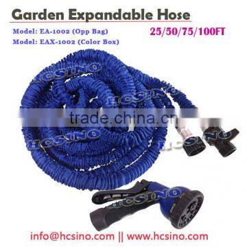 Spray Gun Expandable Garden Hose Soft Grip 8 Pattern Adjustable Head [EA-1002]