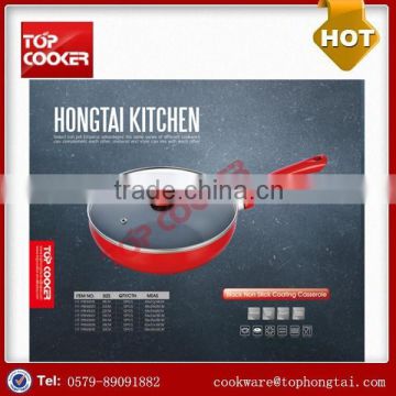 Pressed aluminum non stick coating electric wok