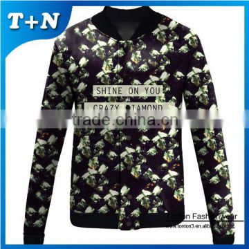 2015 new customized full sublimation printing baseball jacket