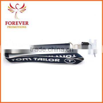 Company Logo Designed Jacquard Neck Lanyard With Phone Strap