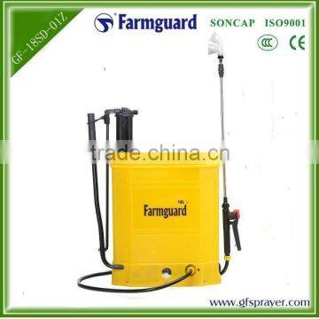 18L hand and electric liquid backpack sprayer ,PP,8AH,low price