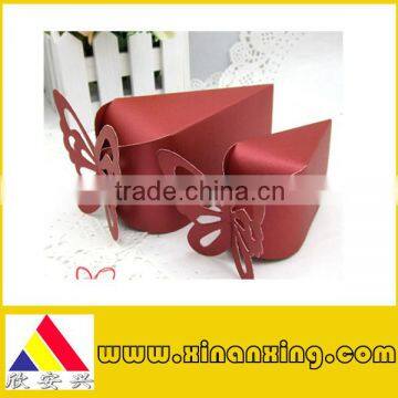 unique red boutique paper box for candy