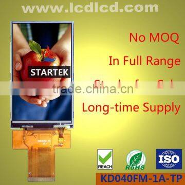 4 inch IPS electronic display with high contrast, full viewing angle and sunlight readable featured resistive touch panel