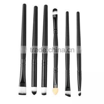 6pcs professional portable makeup eyeliner eyeshadow cosmetic brush set tool kit