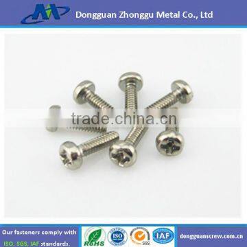 stainless steel pan head electronic screw/custom electronic screw made in china