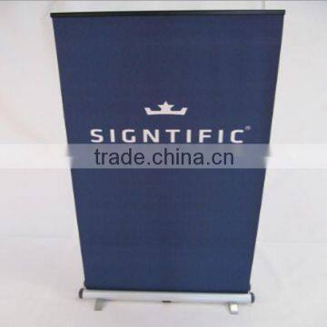US Stock-33.5"x 30"- 94.49" Double Sided Telescopic Twist Locking Adjurttable Roll Up Banner Stand photo-2