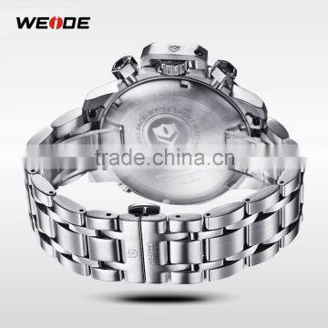WEIDE Men Full Steel Watch Quartz Movement Stop Watch Waterproof Diving Military Men Sports Watches Men Luxury Brand WG93002 photo-6