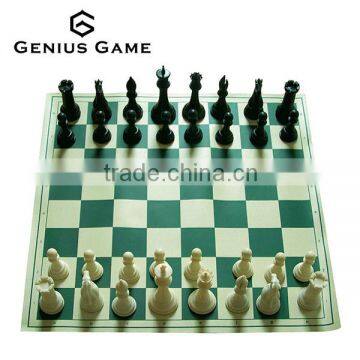 Classic 2.5inch/3inch/3.75inch travel chess game in round cage