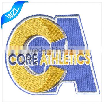 CA logo patch, custom teams uniform textile type embroidered jerseys patch