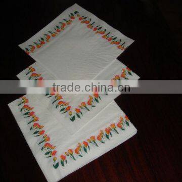 Whole sale decorative printed paper napkin