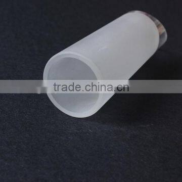 Partial Frosted Oblique Pyrex Glass Tube for Lighting,glass Lamp Shade photo-2