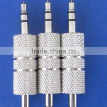 HIGH QUALITY STEREO PLUG , AUDIO AND VIDEO CONNECTOR