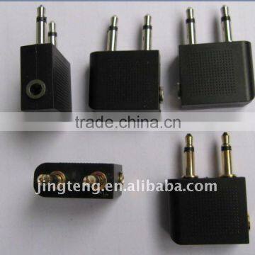 Audio Adaptor audio plug 2*3.5mm mono plug to 3.5 stereo jacks