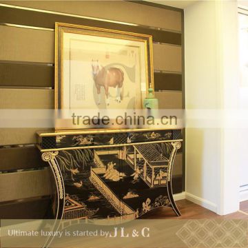 JH Console Table with Hand Drawing in Living Room from JL&C Luxury Home Furniture Latest Designs 2016 (China supplier)