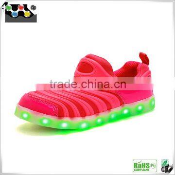 2016 Hot selling lovely Kids led light casual shoes , Led comfortable sport shoes for running,Light up happy shoes for Children