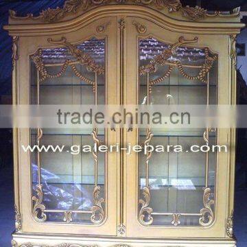 Livingroom Cabinet - Glass Display Cabinet - Jepara Indonesia Furniture