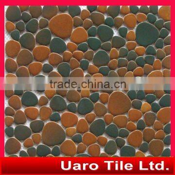 YC1704 Irregular Pebble Ceramic Mosaic Special Shape Loose Tile