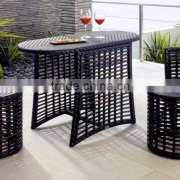 Bamboo resin rattan with balcony and table