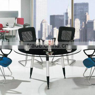 office furniture Hot Sale Modern Glass Coffee Table with Steel Appearance Europe Style Tea Table/PT-M003