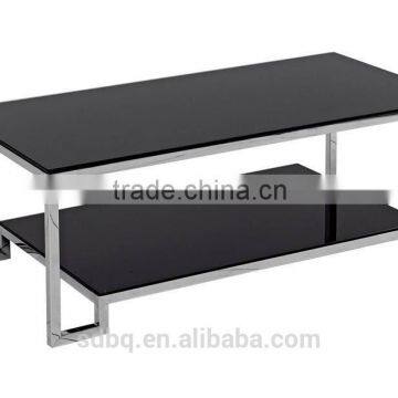 PT-T016 2016 Cheap Wholesale Classic Metal Frame Glass Coffee Table