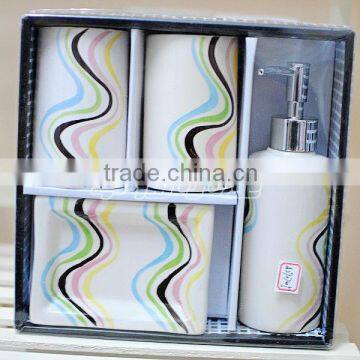 4pcs ceramic bathroom accessory