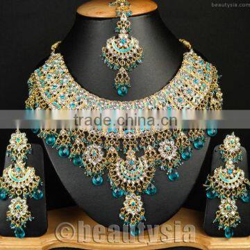 Indian Wedding Traditional Ethnic Jodha Akbar Jewelry Bollywood Necklace Set E03