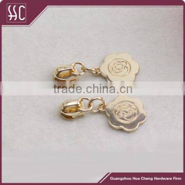 high quality flower zip puller fancy slider