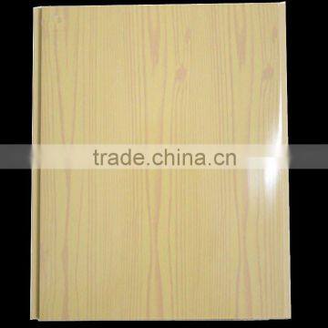 wood design pvc wall panel with high glossy surface