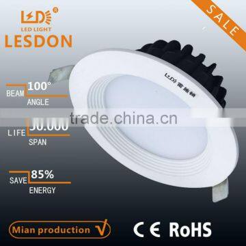 10W embedded led downlight aluminum integral enclosure CE ROHS SAA passed