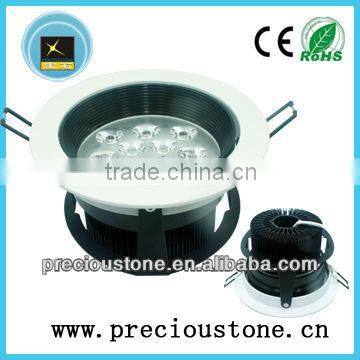 Round 15W aluminum led recessed downlight