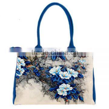 Ethnic Design Digital Printed Canvas Fabric Handbag