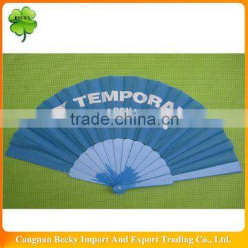 simple plastic folding hand fans custom printed