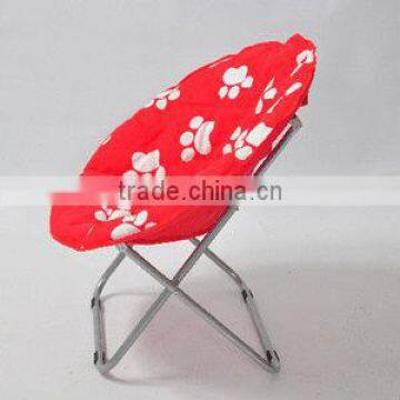 Folding portable round moon chair