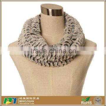 Womens warm thick faux fur neck wrap around scarf fabric