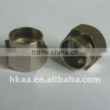 brass hex head bushing/spacer hex flanged nut