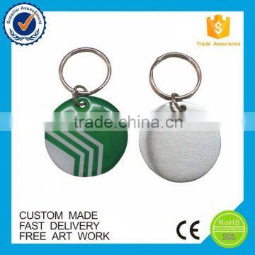 Custom Round Enamel Flower Metal Keychain photo-6